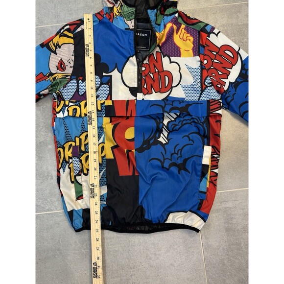 Reason Comic Book Water Resistant Windbreaker Jacket - Men’s Size Small - Picture 7 of 14